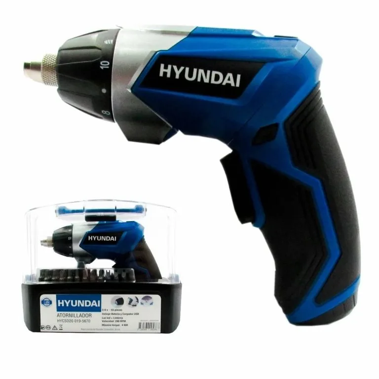 Atornillador Inalámbrico Hyundai 3.6V