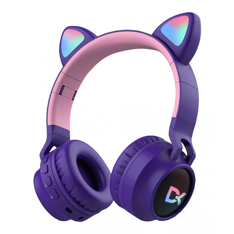 Auriculares Inalámbricos Kitty Cat Beat Purpura Dekkin