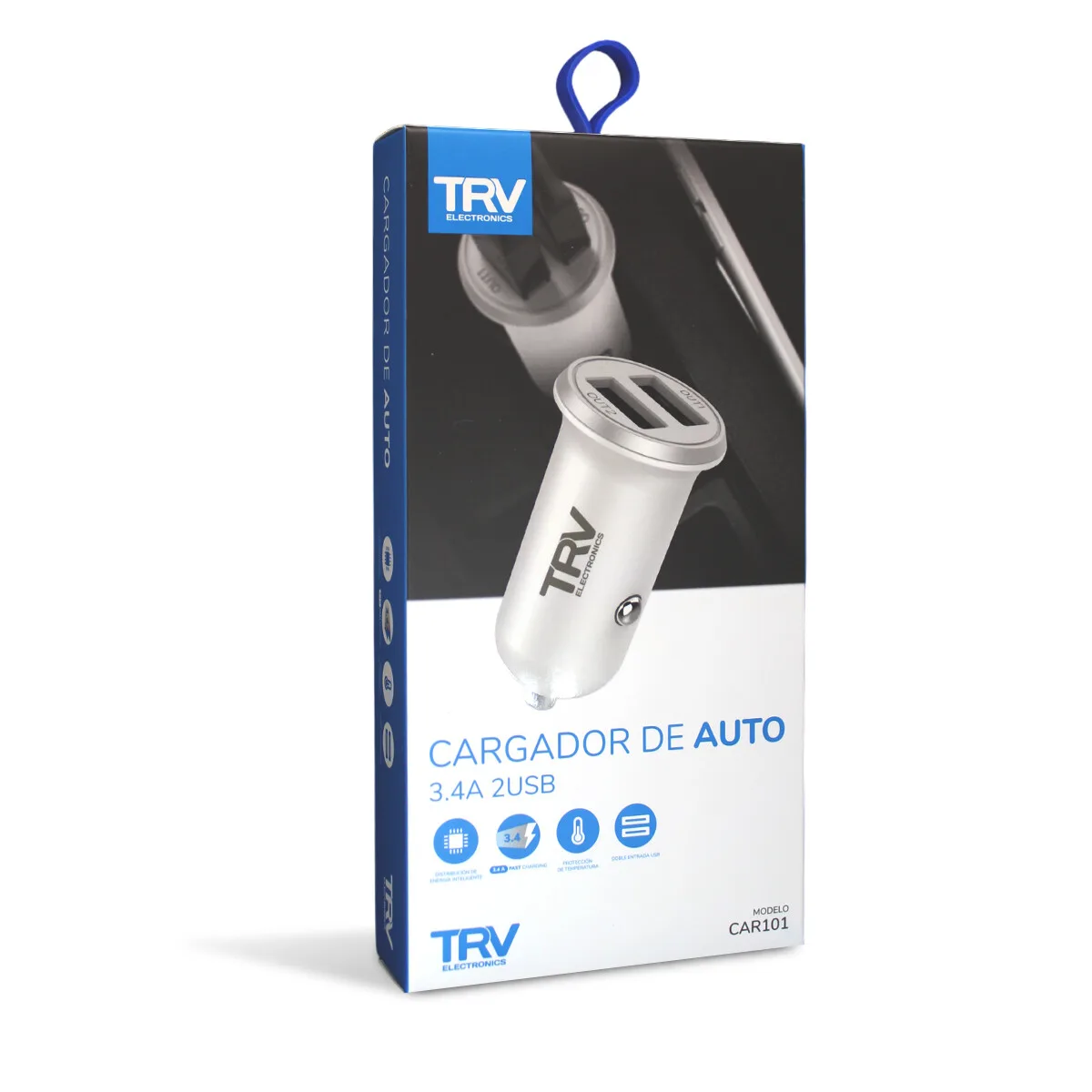 Cargador Auto 12v USB 3.2A Rápido