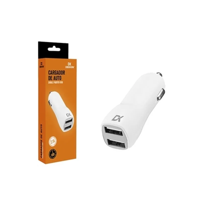 Cargador Auto Dekkin Doble Puerto USB 2.1A