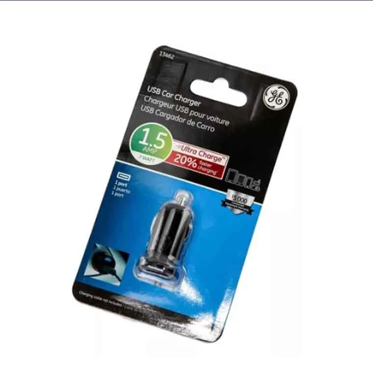 Cargador Auto General Electric 12v 1.5A 7W