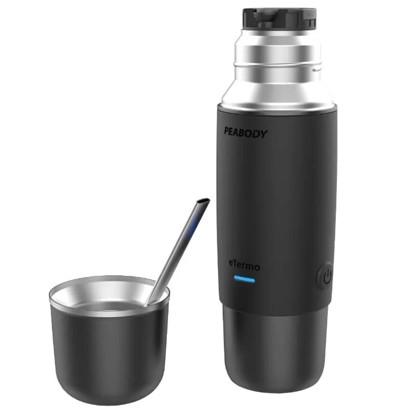 eTermo Termo Eléctrico Auto Peabody Onroad 500ml Negro