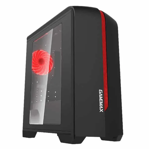 GAB GAMEMAX H601 BR CENTAURI BLACK-RED 1* FAN BLUE