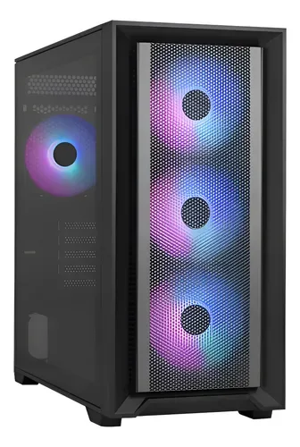 GABINETE AEROCOOL TERN MINI-G-BK-V1 (MICRO-ATX/MINI-ATX) (3FAN/VIDRIO/GPU 409MM)