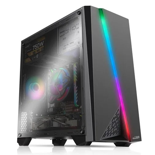 Gabinete Gamer Sentey F10 Panel Transparente RGB