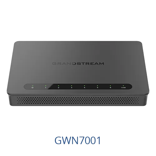 GRANDSTREAM ROUTER MULTIWAN 6 PORTGIGABIT CON VPN + FIREWALL 1 PORT USB 256 RAM 50 TUNELES VPN
