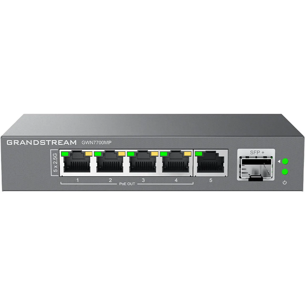 GRANDSTREAM SWITCH 5PORT 2.5GB CON 4 POE + 1 SFP NO ADMIN 57 W TOTAL CAPACIDAD SWITCHING 4.5GBPS SIN FUENTE