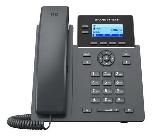 GRANDSTREAM TELEFONO IP 2 LINEAS 4 SIP POE SIN FUENTE (no la trabajamos)