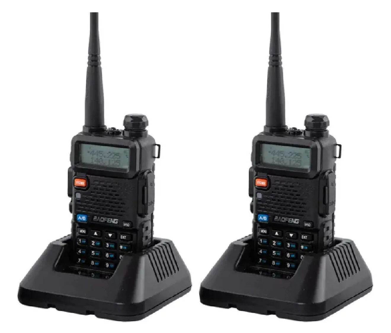 Kit 2x Handy Baofeng UV-5R 5W Bibanda UHF-VHF