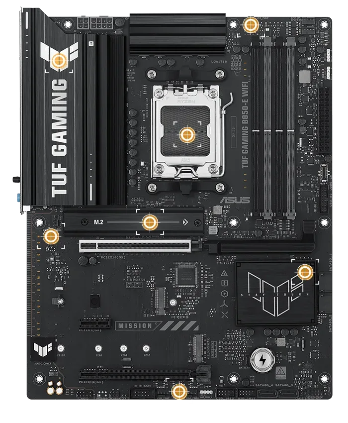 MB ASUS AM5 TUF GAMING B850-E WIFI DDR5 BOX
