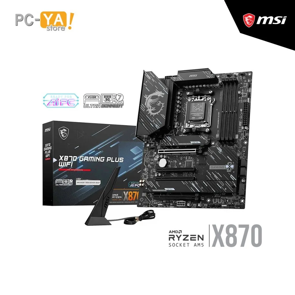 MB MSI AM5 X870 GAMING PLUS WIFI DDR5 BOX M-ATX