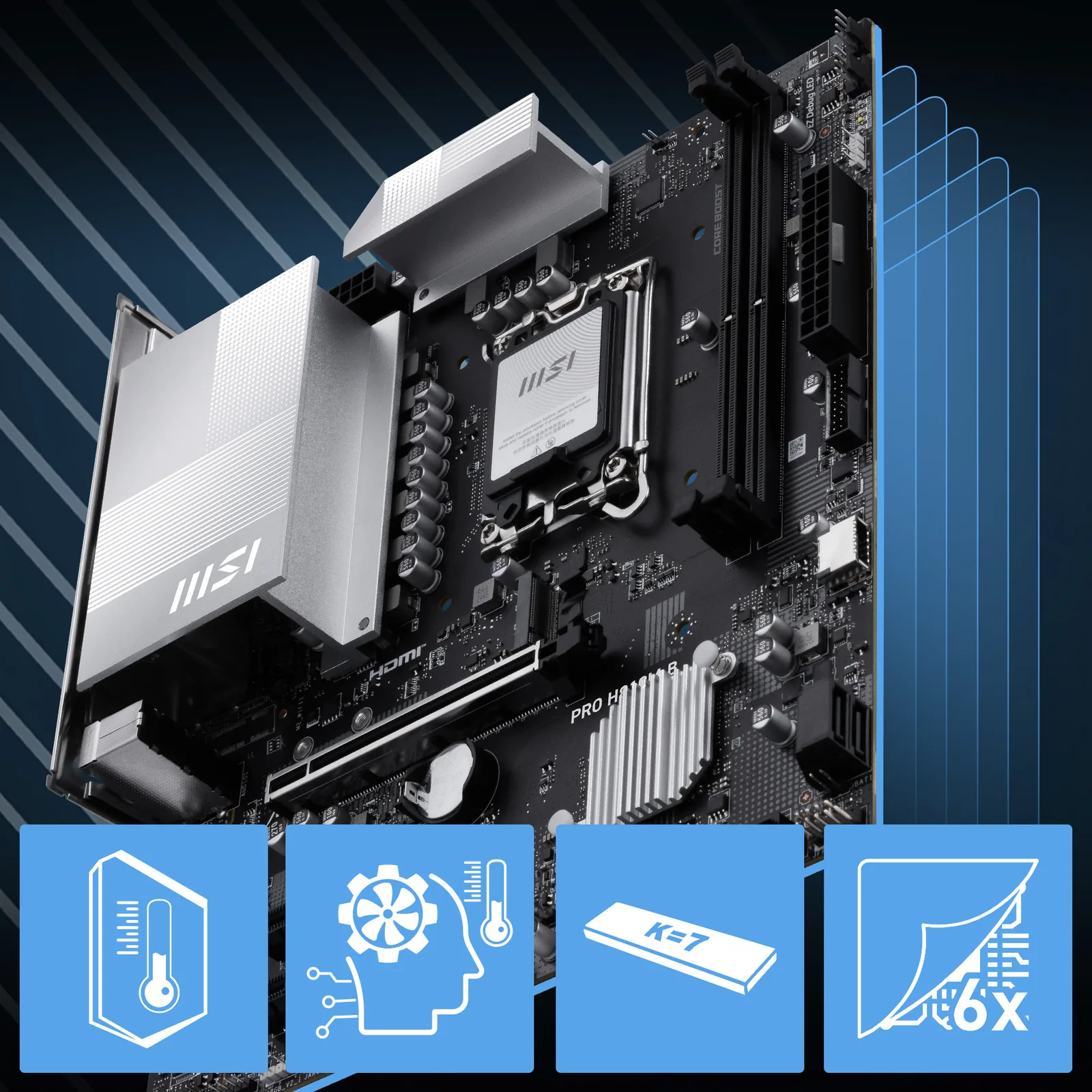 MB MSI S1851 PRO H810M-B DDR5 BOX M-ATX