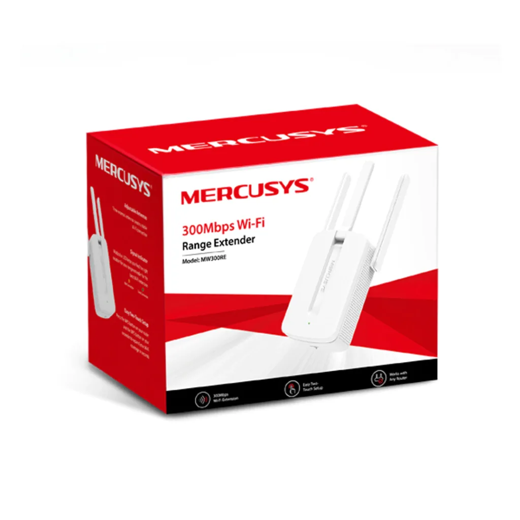 MERCUSYS WIFI EXTENDER 3-ANTENA MW300RE