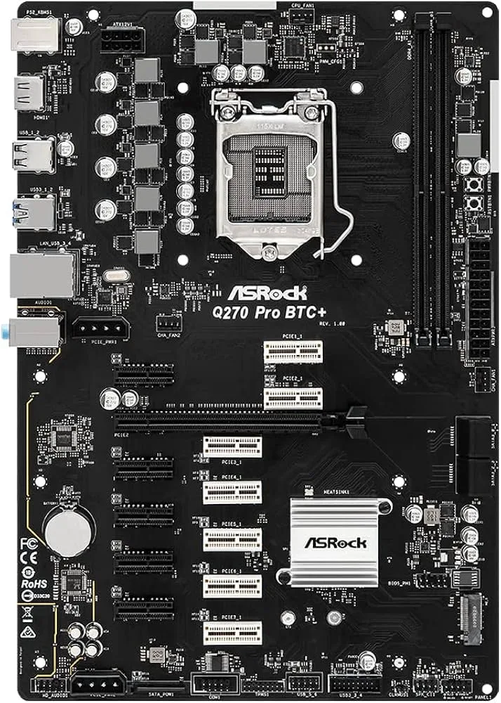 MOTHER ASROCK Q270 PRO BTC+ MINING BOARD 1151