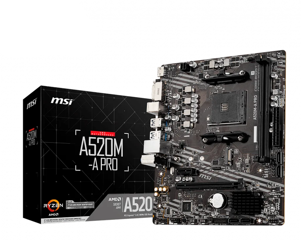 MOTHER MSI A520M-A PRO AM4 H/DVI M.2
