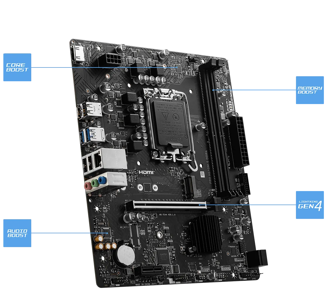 MOTHER MSI PRO H610M-S 1700 H/M.2 DDR4