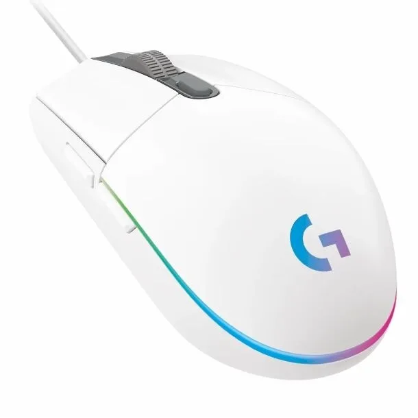 MOUSE LOGITECH G203 LIGHTSYNC GAMER WHITE