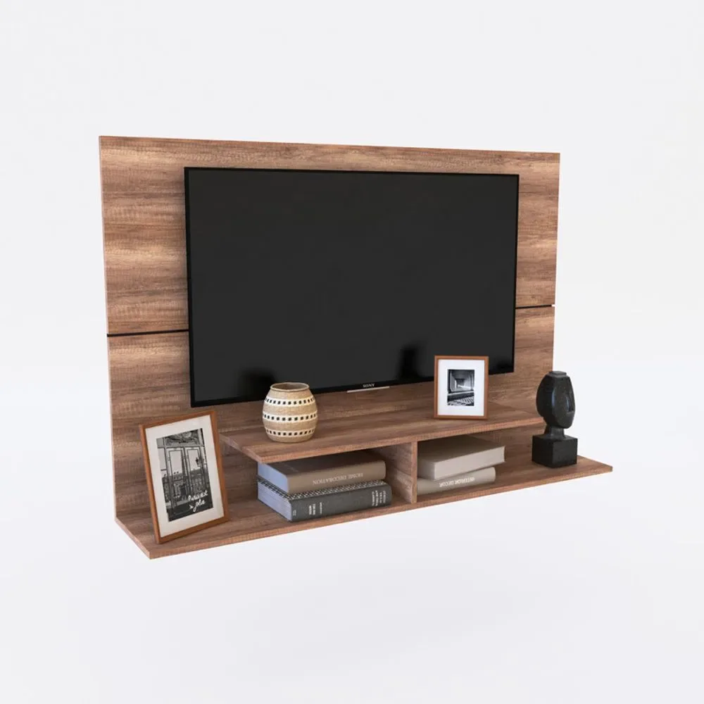 Panel de TV Flotante Delos 32″ a 50″ Roble Negro