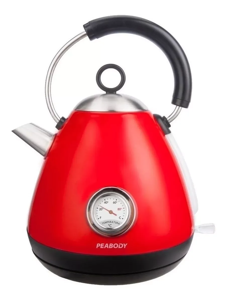 Pava eléctrica Peabody Vintage 1.7L Roja