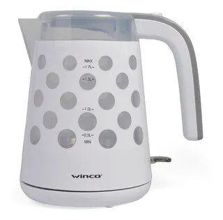 Pava eléctrica Winco 1,7L W708 Blanca
