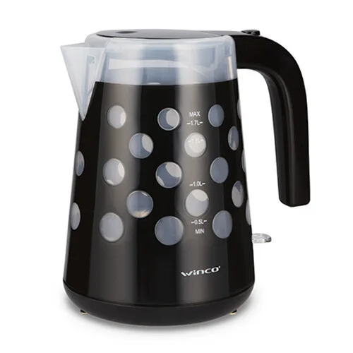 Pava eléctrica Winco 1,7L W708 Negra