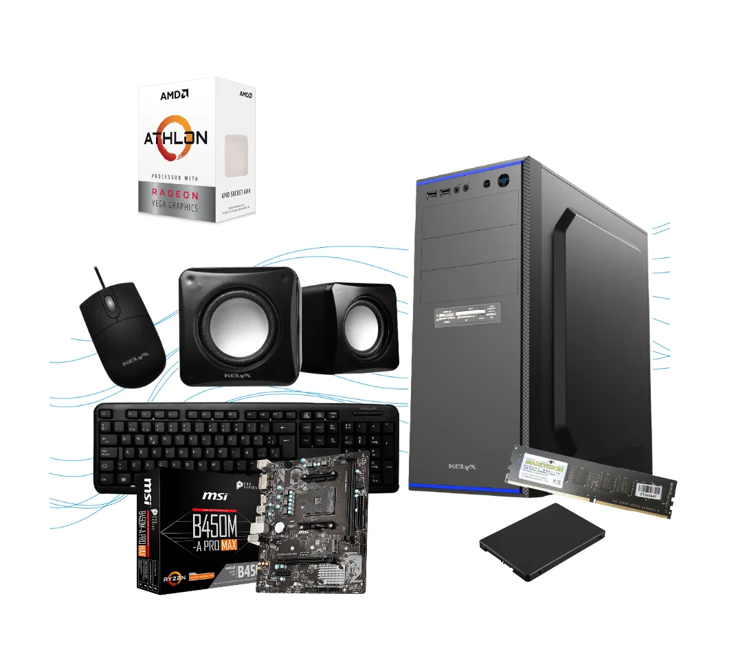 PC Gamer AMD Athlon 3000G 16GB DDR4 SSD 240GB