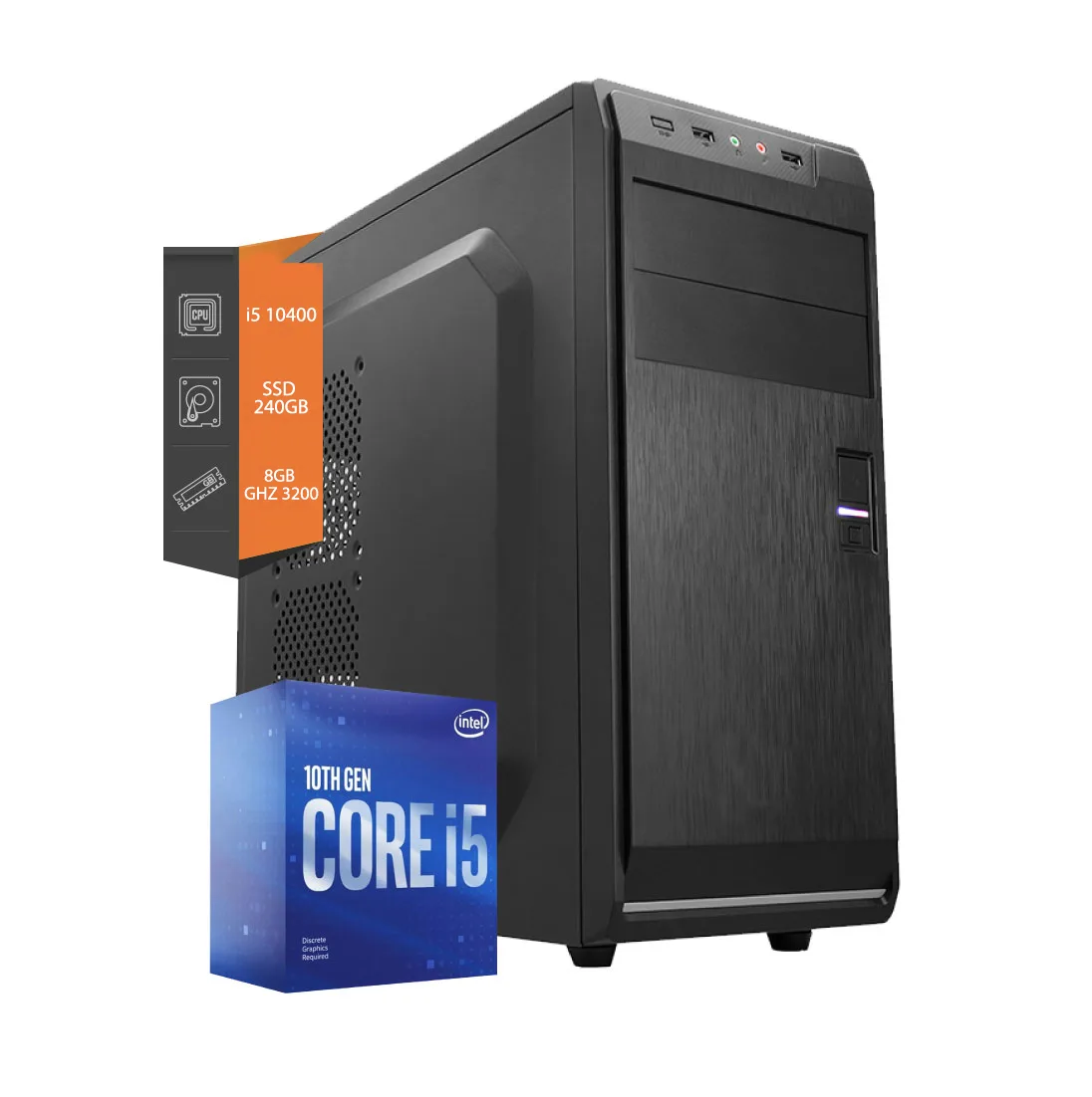 PC Gfast Core i5-10400 SSD 240GB 16GB
