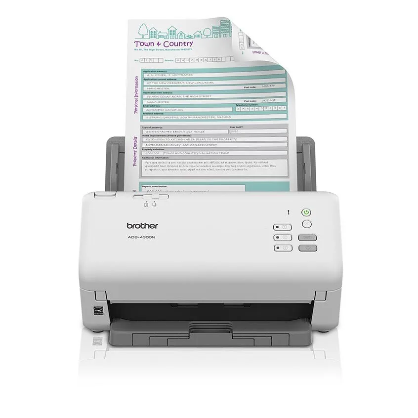 SCANNER BROTHER ADS-4300N 40 PPM DUPLEX RED