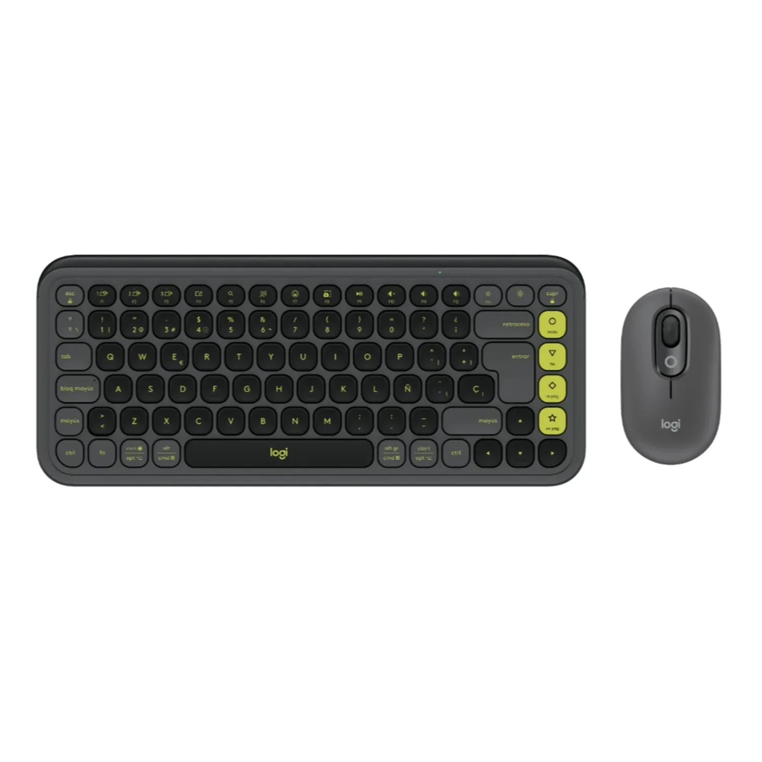 TEC+MOUSE LOGITECH POP ICON W BLACK WIRELESS
