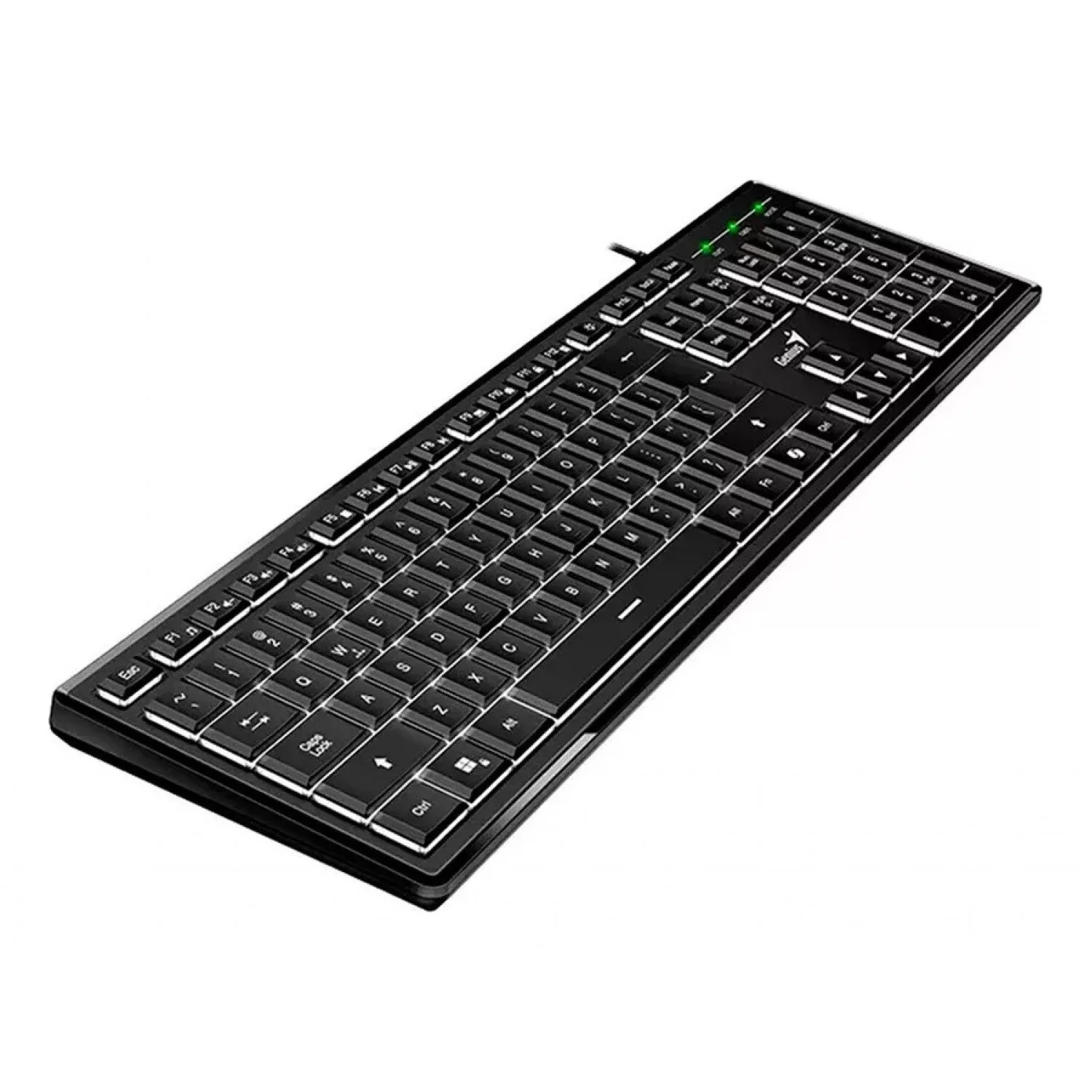 TECLADO GENIUS SLIMSTAR 820 USB BLACK RETROILUMINA
