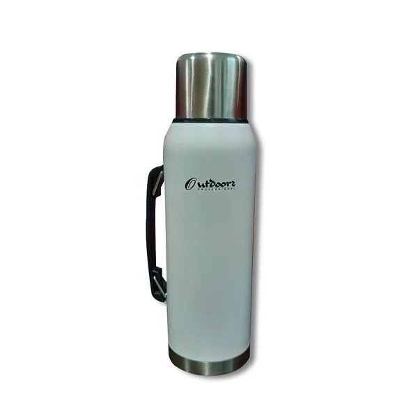 Termo Acero Inoxidable Outdoors 1.4L Manija Blanco