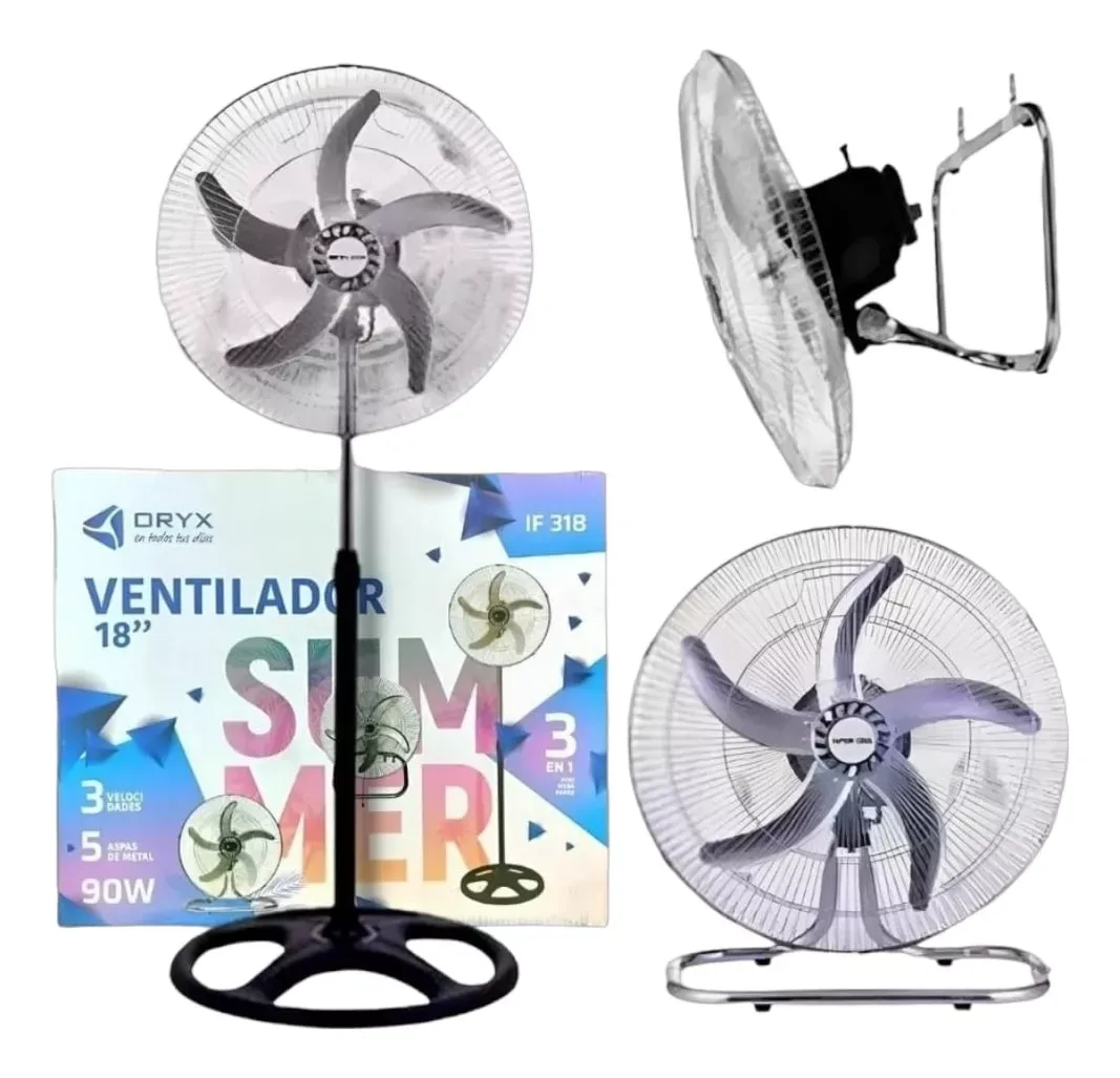 Ventilador 3 en 1 Oryx 18″ 90W