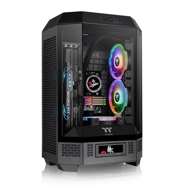 GAB THERMALTAKE THE TOWER 300 BLACK 2*FAN