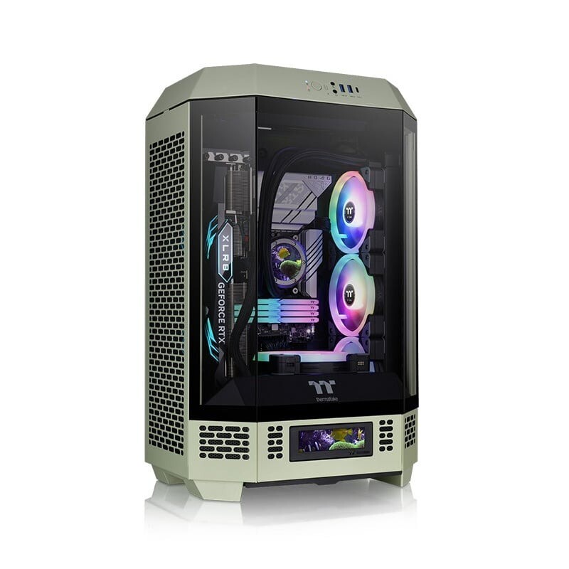 GAB THERMALTAKE THE TOWER 300 MATCHA GREEN 2*FAN
