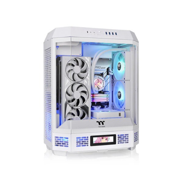 GAB THERMALTAKE THE TOWER 600 WHITE 2*FAN