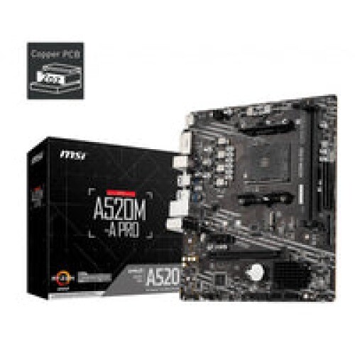 MB MSI AM4 A520M-A PRO DDR4 BULK M-ATX