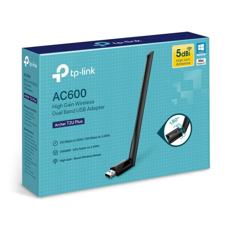 PLACA RED USB TP-LINK ARCHER T2U PLUS HIGH GAIN